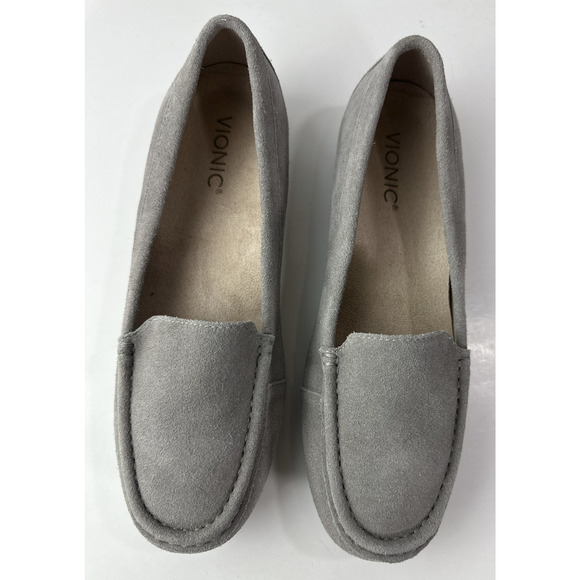 Vionic Debbie Slip On Loafers Flats Shoes Moccasins Suede Taupe Women’s Size 9.5 - Picture 11 of 11